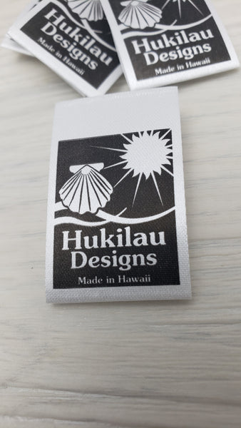 Custom Printed Satin Labels ( Single Color ) 1,000pcs – FW Label ...