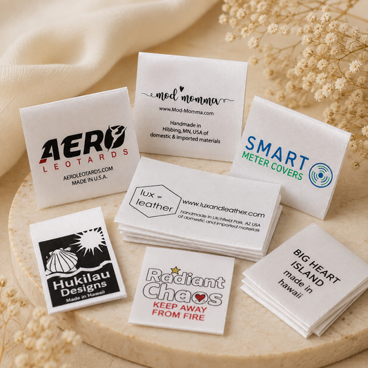 Custom Printed Satin Labels ( 2~4 colors ) 1,000pcs