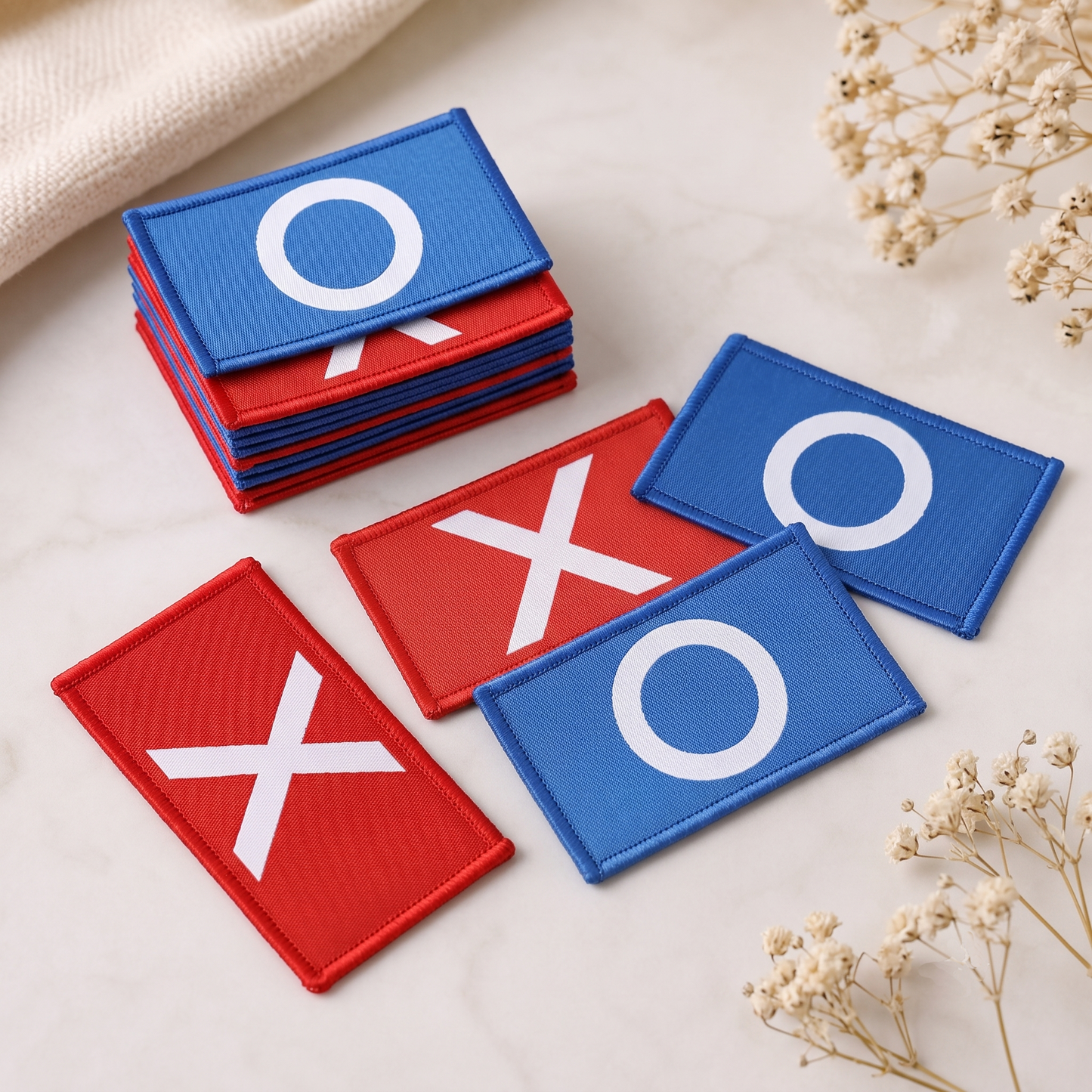 Squid Game Inspired O & X Patches Set – 2pcs