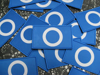 2 patches Squid Game embroidery patches with Self-Adhesive Hook – Velcro-Compatible Patch for Cosplay & Fans 1 set with ( "O" and "X" )