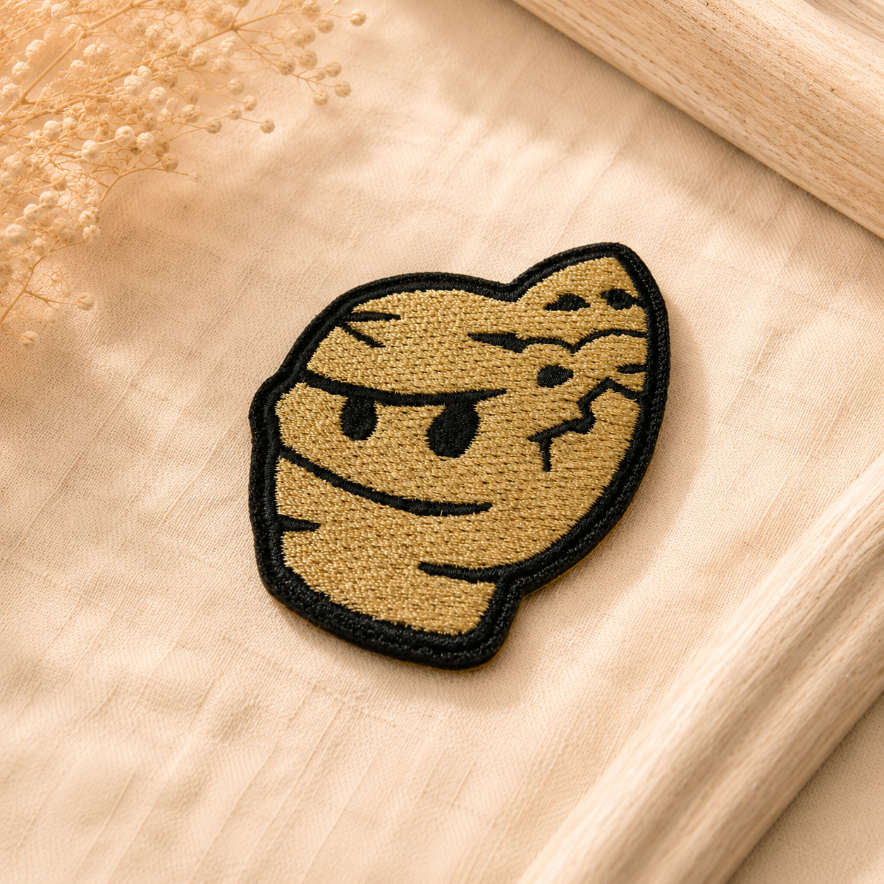 Custom embroidered crest shield patch with detailed thread design for uniforms and jackets